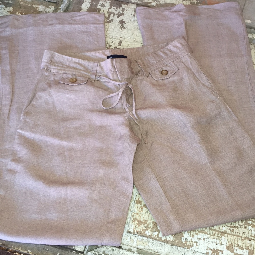 Gap size 0 linen blend pant